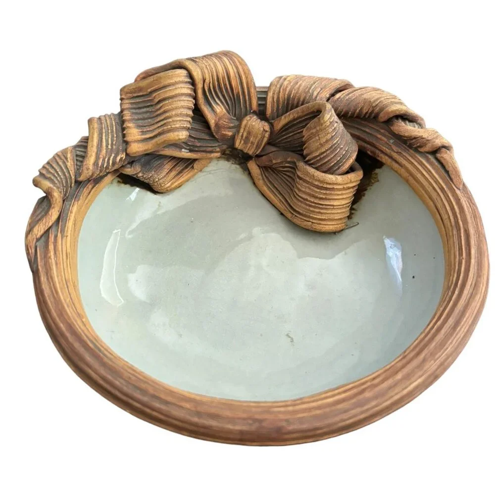 Vintage Terrafirma USA Accents Ellen Evans Bow Bowl 7